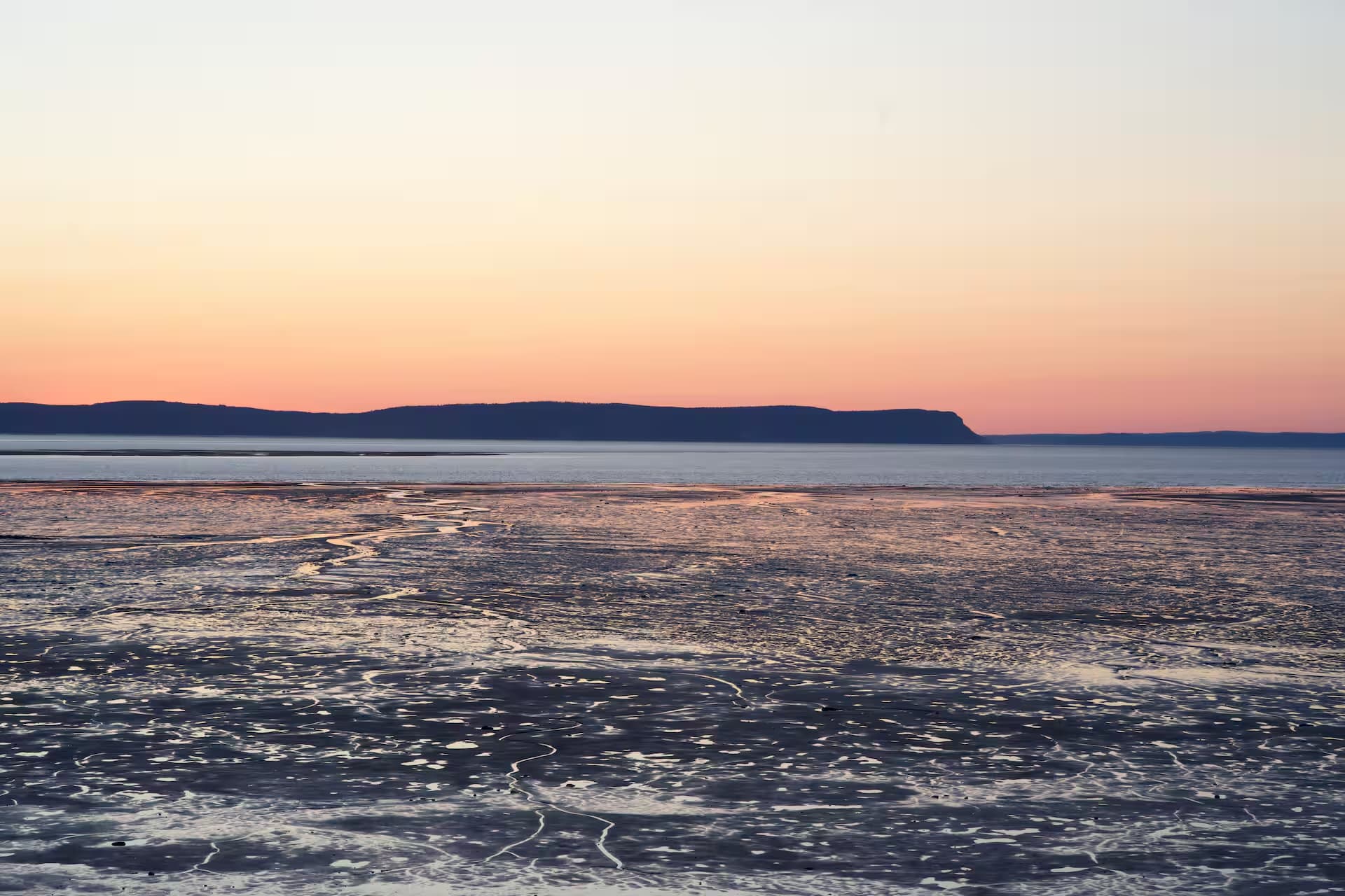 Sunset over the Minas Basin from Cheverie